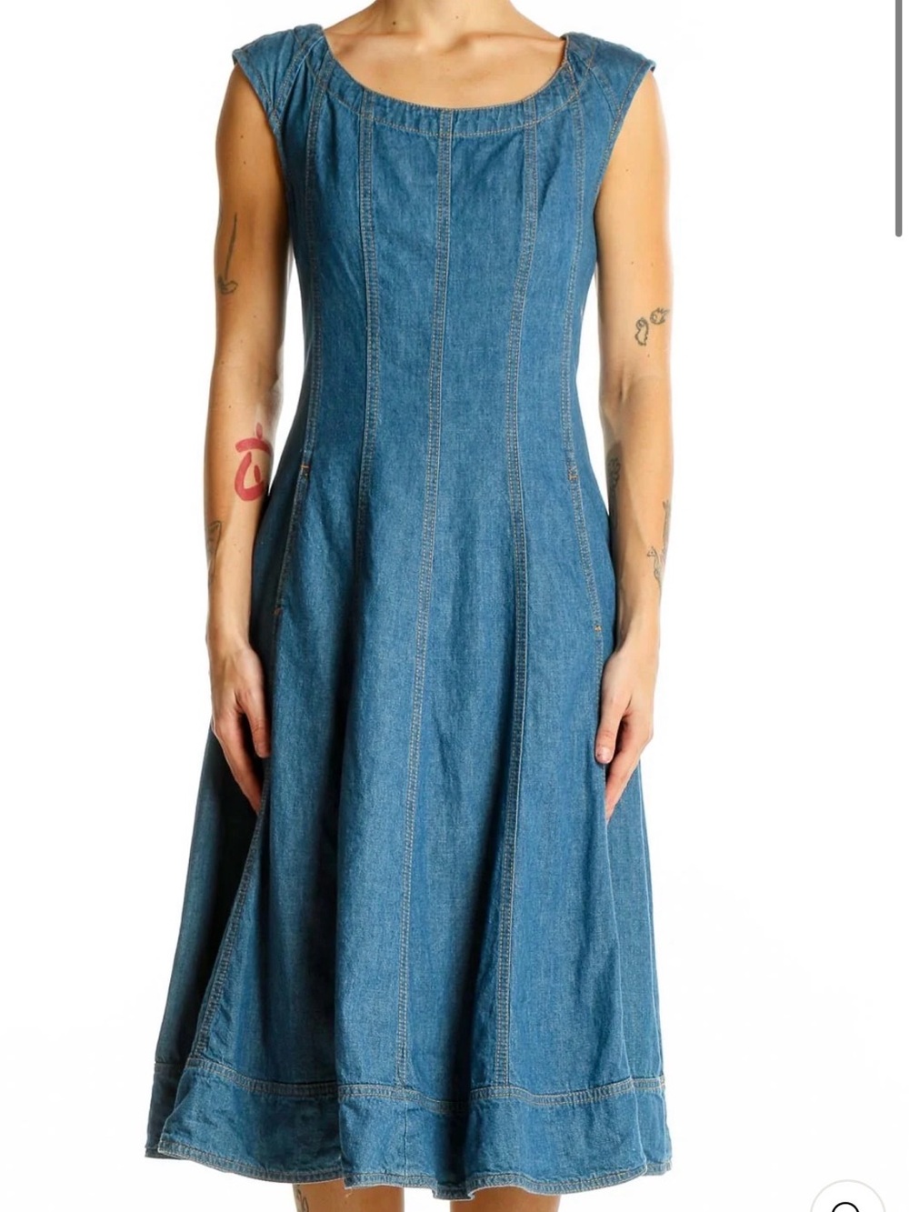 Pilcro Sleeveless Denim Dress